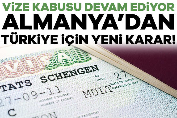 Almanya, Türkiye'den yapılan vize başvurularına yönelik kısıtlamaları artırıyor. Geçtiğimiz yıl