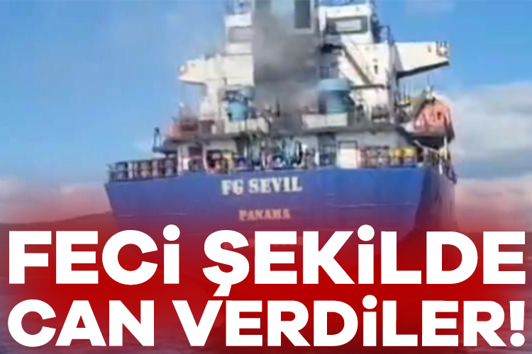 Marmara Denizi Sedef Adası açıklarında FG SEVİL isimli geminin makine