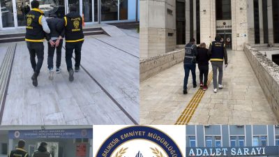 Balıkesir İl Emniyet Müdürlüğü, suç ve suçlularla mücadele kapsamında gerçekleştirdiği