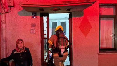 Balıkesir’in Bandırma ilçesinde, bir dairede elektrik aksamından kaynaklı küçük çaplı