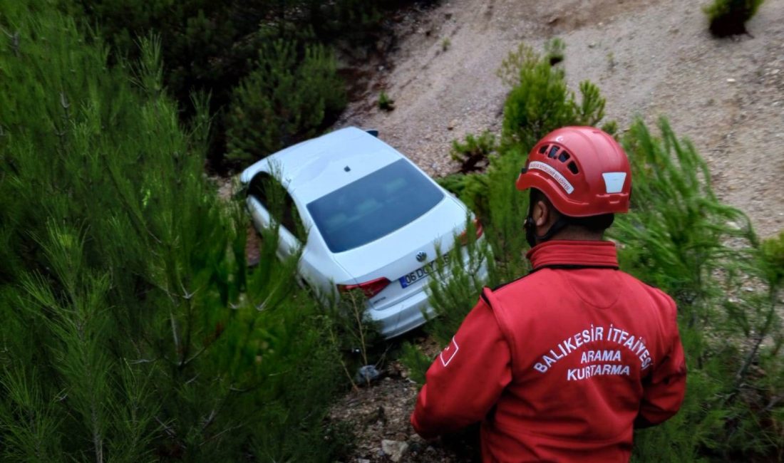 Balıkesir’in Havran ilçesinde yoldan çıkan otomobilin şarampole uçtuğu kazada 1