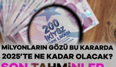 Türkiye Cumhuriyet Merkez Bankası enflasyon beklentisini değiştirmesiyle birlikte gündeme asgari