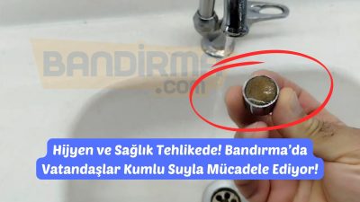 Bandırma’nın 600 Evler Mahallesi’nde yaşayan vatandaşlar, yaklaşık iki aydır musluklardan