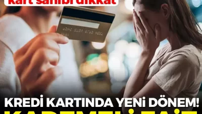 28 milyon tüketicinin ödeme aracı kredi kartlarıyla ilgili 1 Kasım