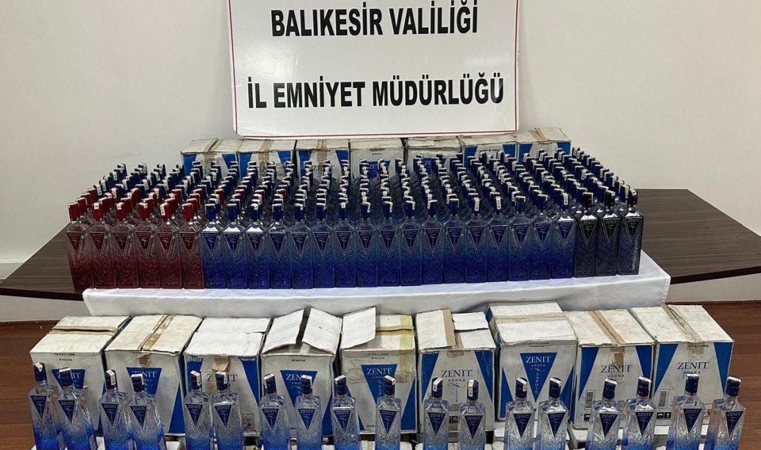 Balıkesir’de Eş Zamanlı Operasyon: Bin 611 Adet Kaçak Alkollü İçki Ele Geçirildi Balıkesir İl Emniyet KOM Şube Müdürlüğü, 28 Kasım 2024