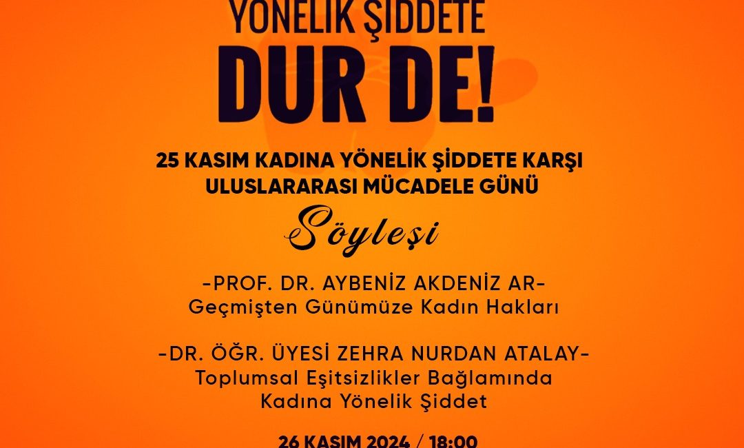 KADINA YÖNELİK ŞİDDETE DUR DE! Bandırma Belediyesi olarak şiddetin tam karşısında, eşit, adil, özgür yarınlar