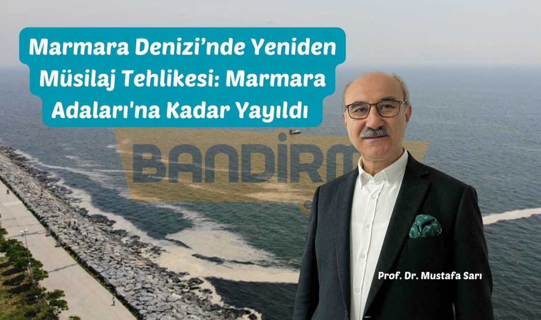 Marmara Denizi’nde Yeniden Müsilaj Tehlikesi: Marmara Adaları’na Kadar Yayıldı 2021 yılında Marmara Denizi’ni büyük zarara uğratan müsilajın (deniz salyası)