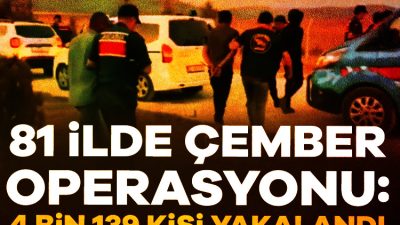 İçişleri Bakanı Ali Yerlikaya Çember operasyonları kapsamında son bir haftada