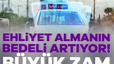 Yeni yılda sürücü kurslarına ve ehliyet harçlarına gelecek zam oranı