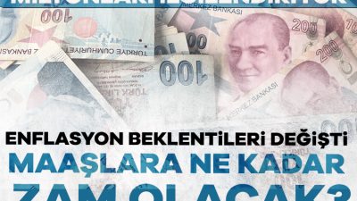 Yeni dönem maaş zamlarını belirleyen en önemli parametre enflasyon rakamları.