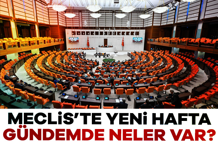 Türkiye Büyük Millet Meclisi'nde yeni haftada gündem yoğun. Genel Kurul'da,
