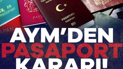 Anayasa Mahkemesi (AYM), "memleketten ayrılmalarında genel güvenlik bakımından mahzur bulunduğu
