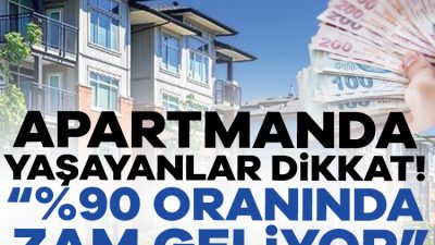 Apartmanda yaşayan milyonlarca vatandaşı ilgilendiren zam iddiası gündem yarattı. Resmi