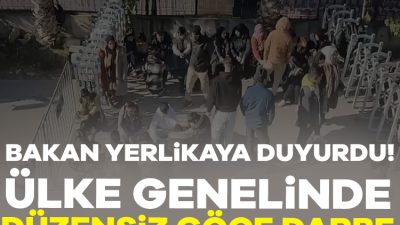 İçişleri Bakanlığı, göçmen kaçakçılığı yapanlara yönelik yurt genelinde yapılan Kalkan-32