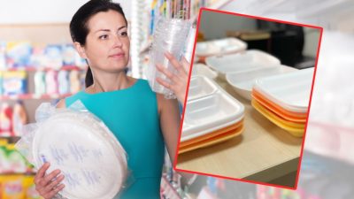 Marketlerde sebze, meyve ve et ürünlerinin altına konan köpük tabaklar,