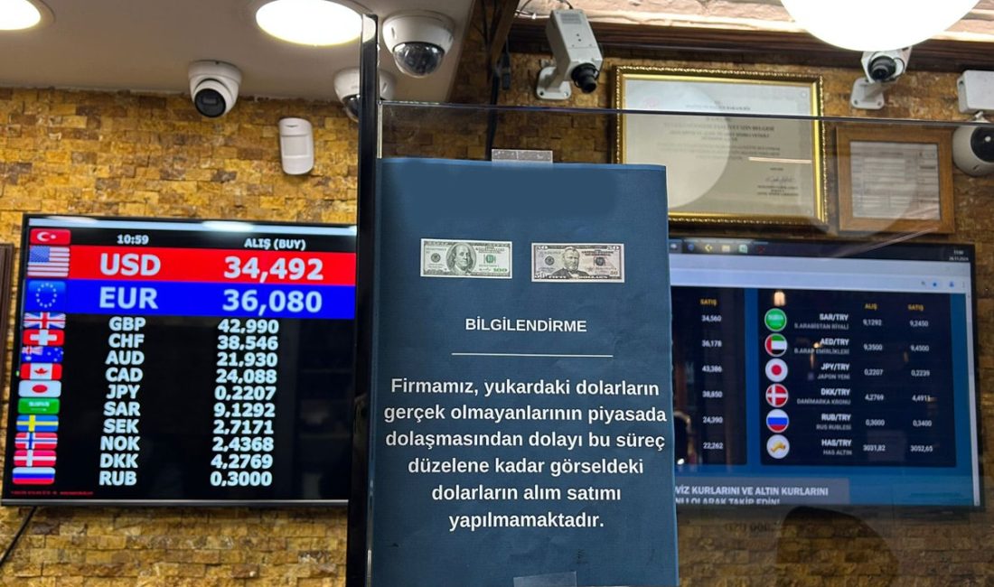 Piyasalar sahte dolar krizi ile çalkalanıyor. Sahte banknotları, para sayma