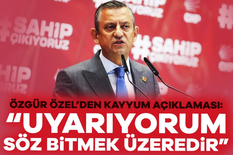 CHP lideri Özgür Özel’den ilk açıklama: Uyarıyorum, söz bitmek üzeredir CHP lideri Özgür Özel, Mardin Büyükşehir Belediyesi, Batman Belediyesi ve