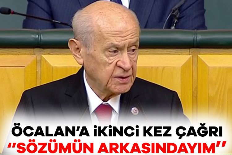 Bahçeli’den Öcalan’a Meclis çağrısı: Sözümün arkasındayım MHP Genel Başkanı Devlet Bahçeli, geçen haftalarda PKK'nın elebaşı terörist