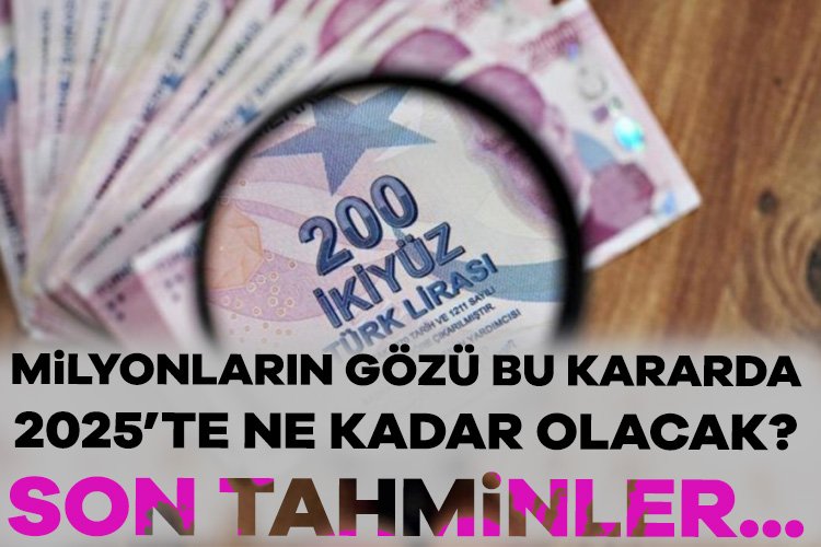 Asgari Ücret 2025’te ne kadar olacak? Son tahminler… Türkiye Cumhuriyet Merkez Bankası enflasyon beklentisini değiştirmesiyle birlikte gündeme asgari