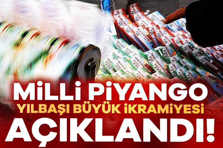 Milli Piyango yılbaşı büyük ikramiyesi açıklandı Milli Piyango, 31 Aralık 2024 tarihinde düzenlenecek yılbaşı çekilişinin büyük