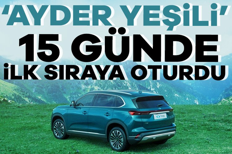 Togg T10X’in yedinci rengi ‘Ayder’ en çok tercih edilen oldu Togg T10X'in yedinci rengi 'Ayder' kasım ayının ilk yarısında satışı