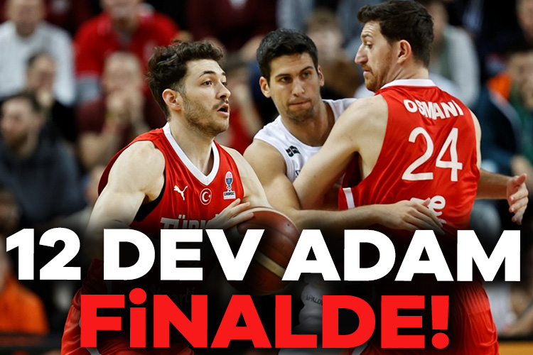12 Dev Adam Avrupa Şampiyonası finallerine kaldı A Erkek Milli Takımımız, deplasmanda Macaristan'ı 81-76'lık skorla mağlup ederek