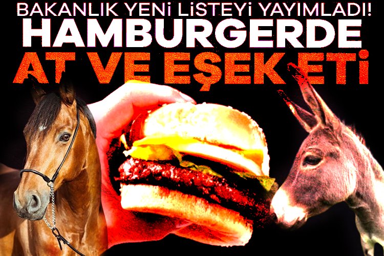 Tarım ve Orman Bakanlığı ifşalarına devam ediyor, hamburger yerken dikkat edin! Tarım ve Orman Bakanlığı, sağlığı tehlikeye atan ve taklit tahşiş