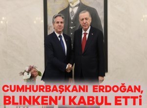 Cumhurbaşkanı Recep Tayyip Erdoğan, ABD Dışişleri Bakanı Antony Blinken'ı kabul