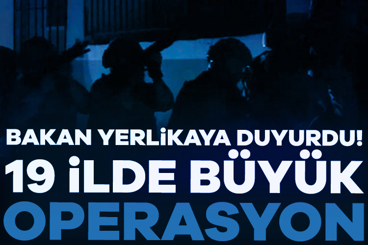 İçişleri Bakanı Ali Yerlikaya'nın sosyal medya paylaşımına göre, jandarma, 19