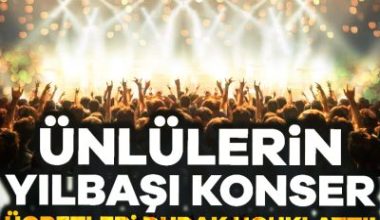Yılbaşı gecesi konserleriyle ünlü isimlerin kazançları dudak uçuklatıyor. 2024 yılının