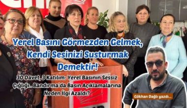 30 Davet, 3 Katılım: Yerel Basının Sessiz Çığlığı.. Bandırma'da Basın