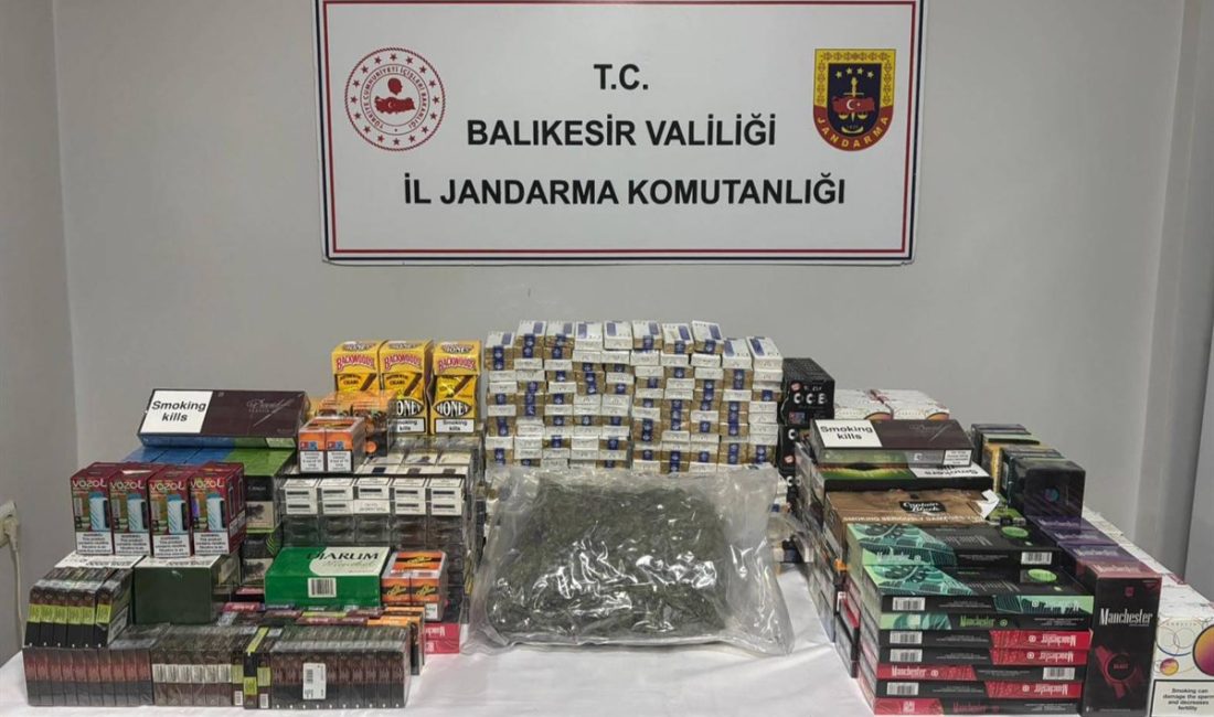 Balıkesir Jandarmasından Kaçakçılık ve Organize Suç Operasyonu Balıkesir İl Jandarma Komutanlığı, 9-15 Aralık 2024 tarihleri arasında yapılan
