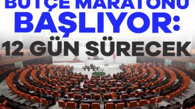 Türkiye Büyük Millet Meclisi'nin bütçe maratonunda, Genel Kurul aşaması başlıyor.