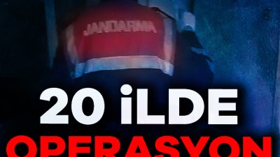 İçişleri Bakanı Ali Yerlikaya sosyal medya hesabından, 20 ilde gerçekleştirilen
