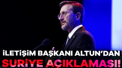İletişim Başkanı Fahrettin Altun, Stratcom Forum'24 programında yaptığı konuşmada, Suriyeli