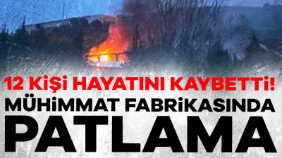 Balıkesir'de patlayıcı üretimi yapan fabrikada patlama meydana geldi. Patlamada, 12