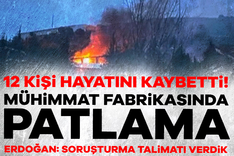 Balıkesir'de patlayıcı üretimi yapan fabrikada patlama meydana geldi. Patlamada, 12