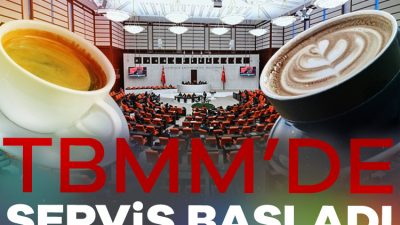 Türkiye Büyük Millet Meclisi'nde milletvekillerinin talepleri üzerine filtre kahve, latte