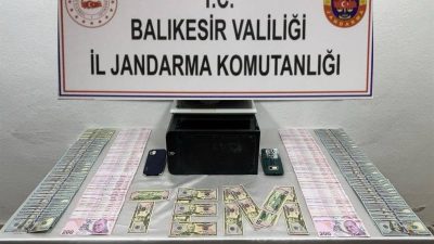 Balıkesir'in Bandırma ilçesinde İl Jandarma Komutanlığı ekiplerinin düzenlediği operasyonda gözaltına