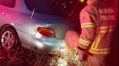 Balıkesir’in Susurluk ilçesinde outlet mevkiinde iki otomobilin çarpışması sonucu maddi