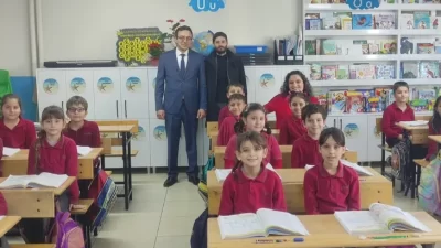 Bandırma İlçe Milli Eğitim Müdürü Mutlu Aslan, 17 Eylül İlkokulu’nu