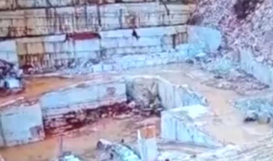 Balıkesir’in Marmara Adası Saraylar Mahallesi’nde bir mermer ocağında meydana gelen