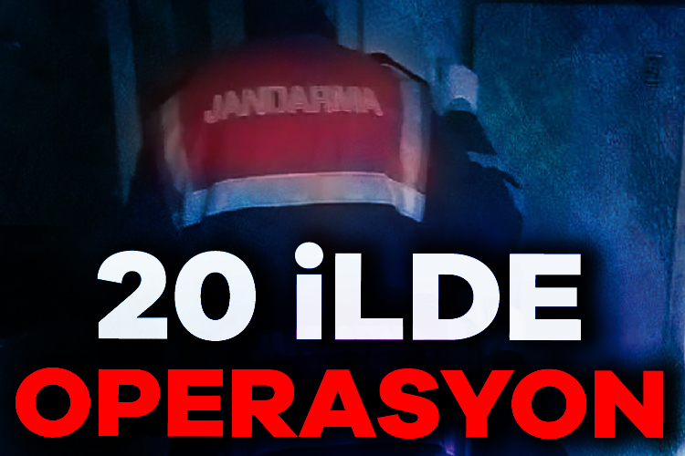 İçişleri Bakanı Ali Yerlikaya sosyal medya hesabından, 20 ilde gerçekleştirilen