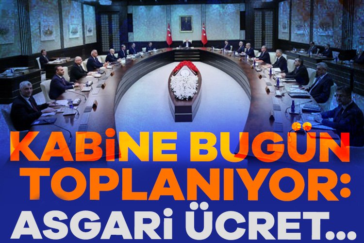 Kabine bugün toplanıyor: Masada asgari ücret zammı var Kabine bugün Cumhurbaşkanı Erdoğan liderliğinde Beştepe'de toplanıyor. Toplantının ana gündem
