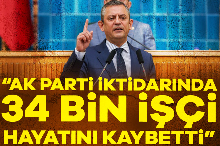 Özgür Özel: AK Parti iktidarında 34 bin işçi hayatını kaybetti Cumhuriyet Halk Partisi (CHP) Genel Başkanı Özgür Özel, Balıkesir'de patlayıcı