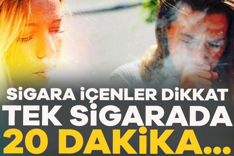 Tek sigarada ömür 20 dakika kısalıyor University College London'daki (Londra Üniversitesi) araştırmacılar, tek bir sigaranın yaşam