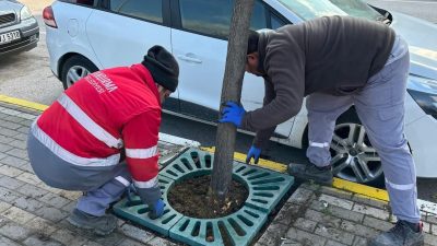 Balıkesir’in Bandırma ilçesinde, yayaların daha güvenli ve rahat bir şekilde