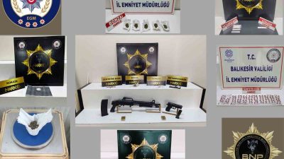 Balıkesir’in Edremit ve Havran İlçelerinde Narkotik Suçlarla Mücadele ekiplerinin yaptığı