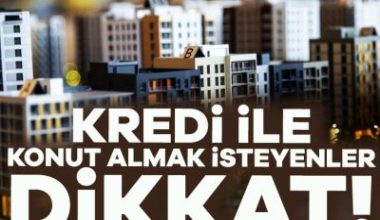 Kredi ile konut almak isteyenler yüksek faizlerden dolayı bekleyişe geçerken,