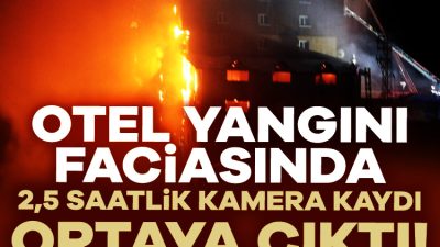 78 kişinin yaşamını yitirdiği Grand Kartal Otel'in dışından görüntülerin bulunduğu